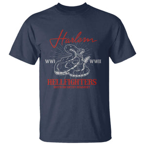 Harlem Hellfighters T Shirt 369th Infantry Regiment Snake Black History Month