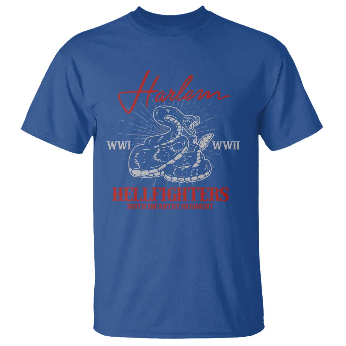 Harlem Hellfighters T Shirt 369th Infantry Regiment Snake Black History Month