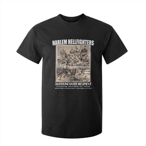 Never Forget Harlem Hellfighters T Shirt For Kid 369TH Infantry Regiment Black God Damn Let's Go
