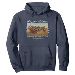 Buffalo Soldiers Black Cavalry 1866 Hoodie African American Military History Black History Gift