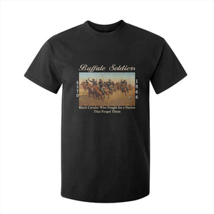 Buffalo Soldiers Black Cavalry 1866 T Shirt For Kid African American Military History Black History Gift