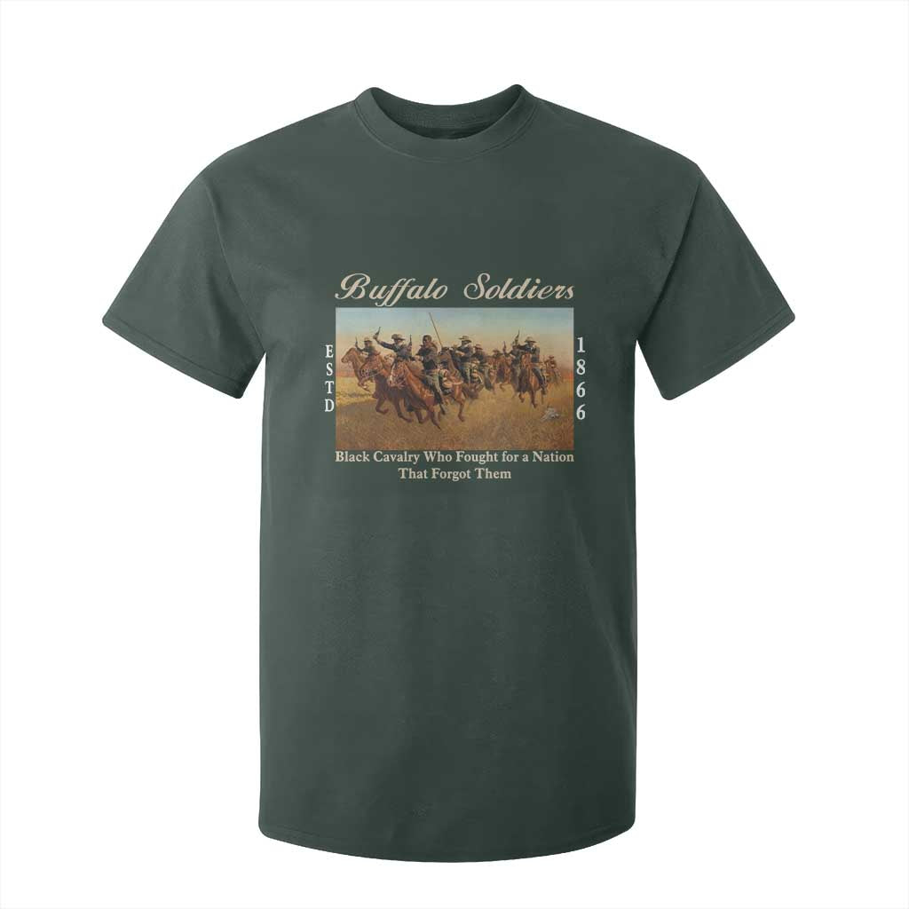 Buffalo Soldiers Black Cavalry 1866 T Shirt For Kid African American Military History Black History Gift