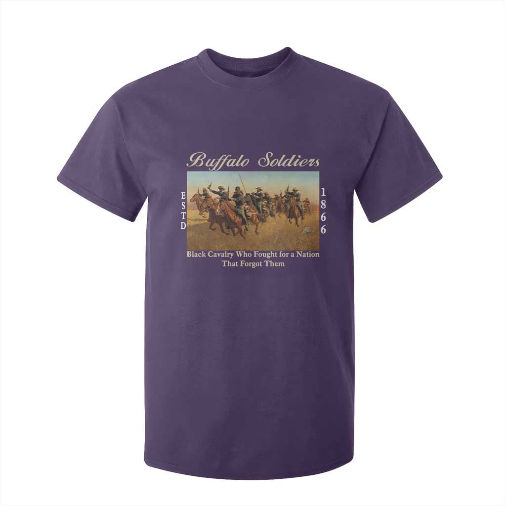 Buffalo Soldiers Black Cavalry 1866 T Shirt For Kid African American Military History Black History Gift