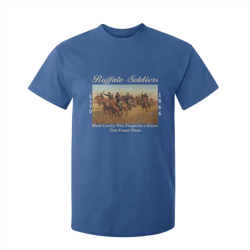 Buffalo Soldiers Black Cavalry 1866 T Shirt For Kid African American Military History Black History Gift