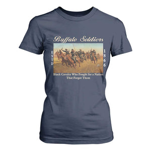 Buffalo Soldiers Black Cavalry 1866 T Shirt For Women African American Military History Black History Gift