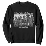 Buffalo Soldiers 1866 African American Cavalry Sweatshirt Black History Military Heritage Gift