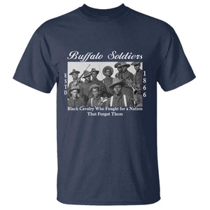 Buffalo Soldiers 1866 African American Cavalry T Shirt Black History Military Heritage Gift
