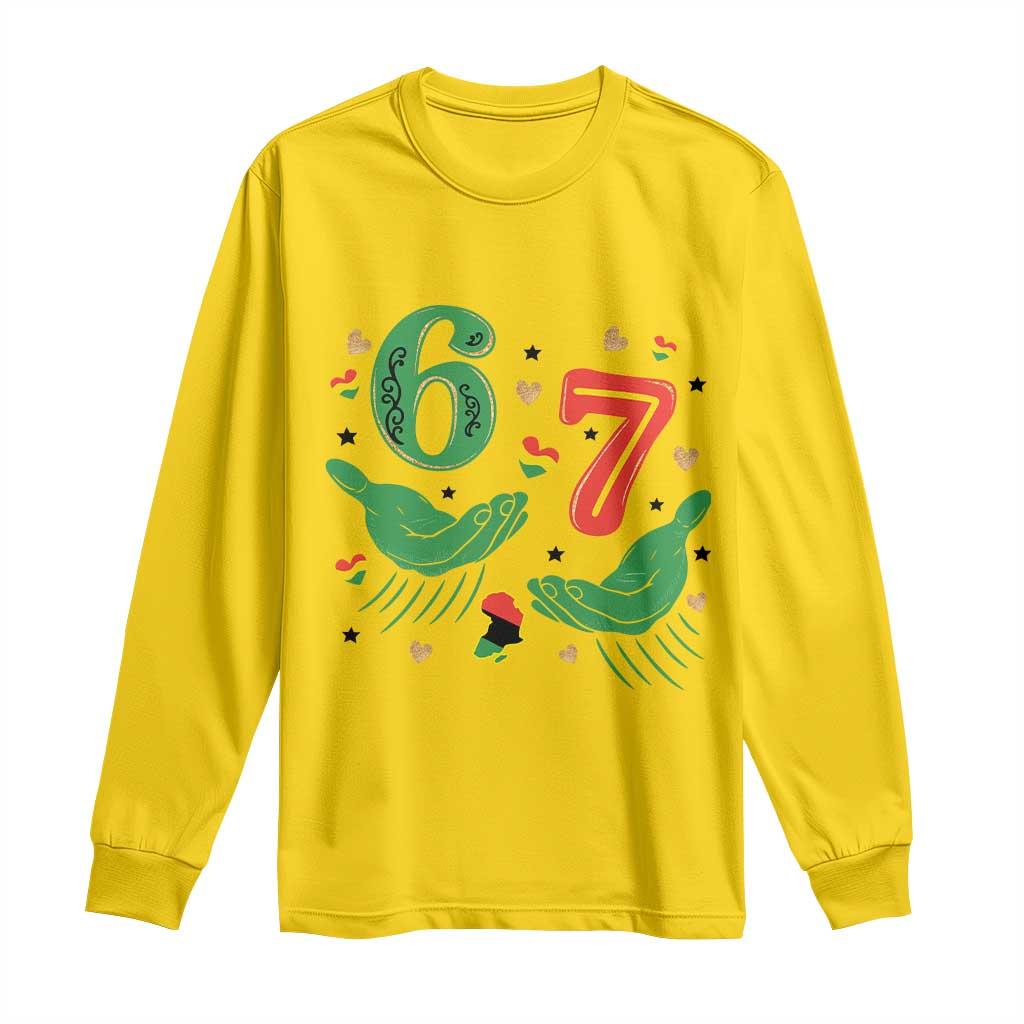 67 Meme Black History Month Long Sleeve Shirt African American Gift