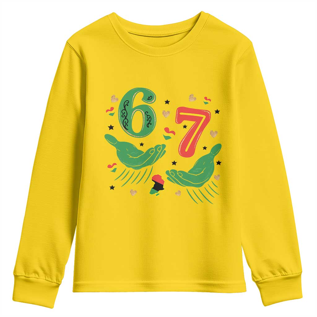 67 Meme Black History Month Youth Sweatshirt African American Gift