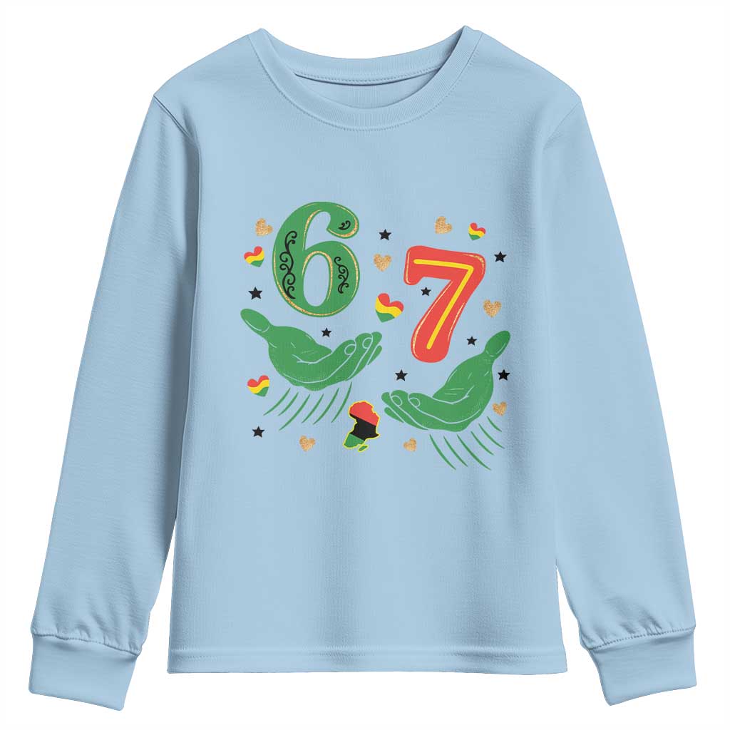 67 Meme Black History Month Youth Sweatshirt African American Gift