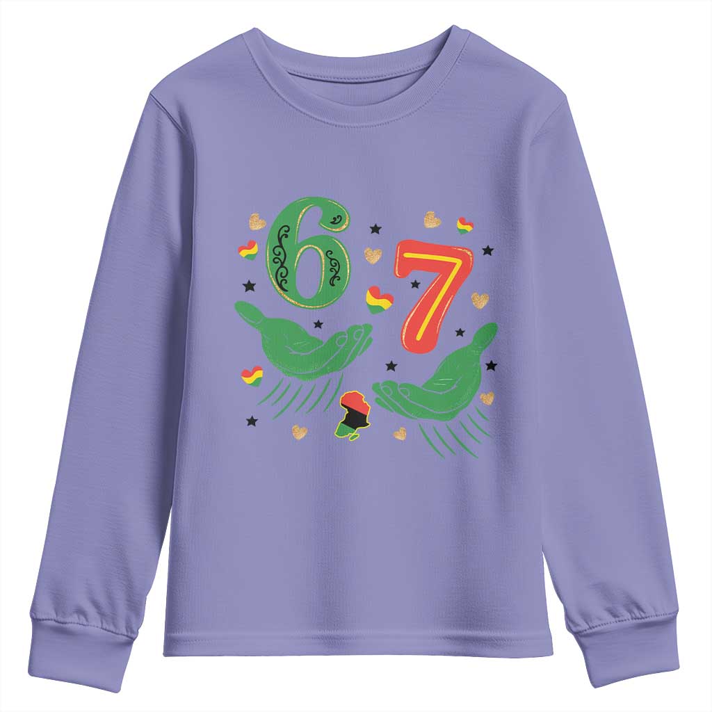 67 Meme Black History Month Youth Sweatshirt African American Gift