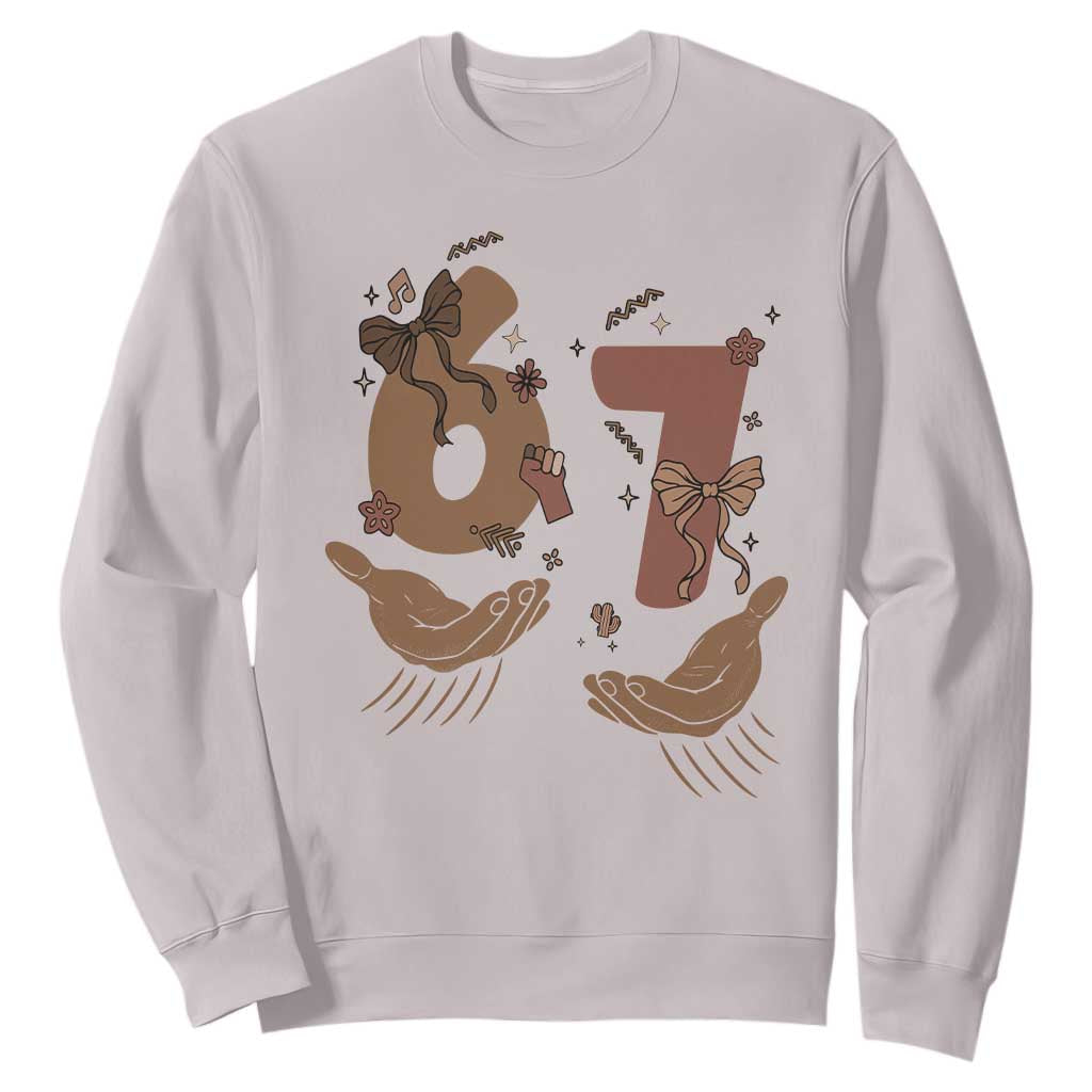 Funny Six Seven Meme Sweatshirt Black History Women Gift