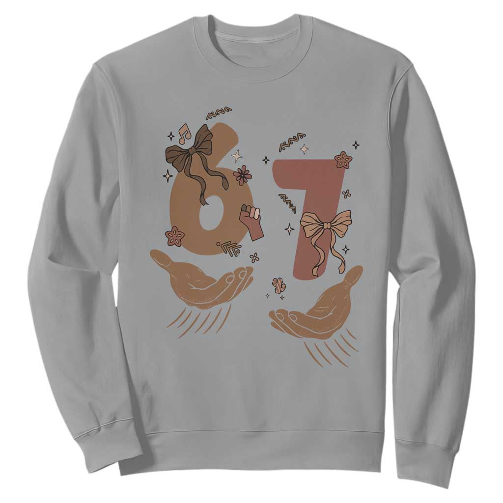 Funny Six Seven Meme Sweatshirt Black History Women Gift