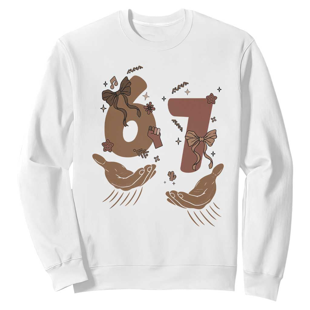 Funny Six Seven Meme Sweatshirt Black History Women Gift