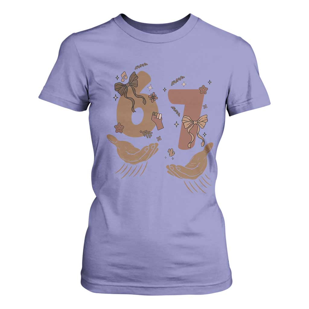 Funny Six Seven Meme T Shirt For Women Black History Women Gift