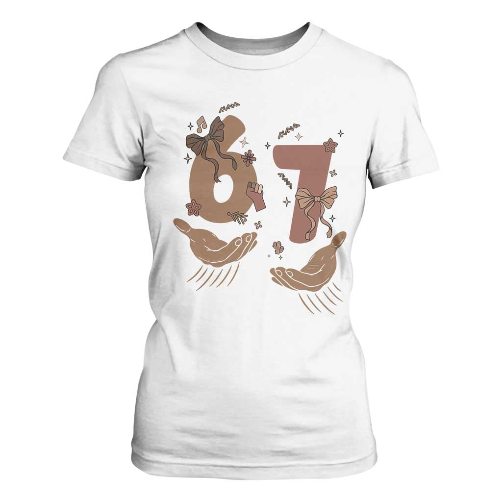 Funny Six Seven Meme T Shirt For Women Black History Women Gift