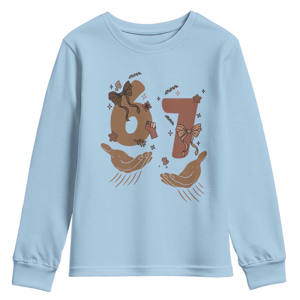 Funny Six Seven Meme Youth Sweatshirt Black History Women Gift