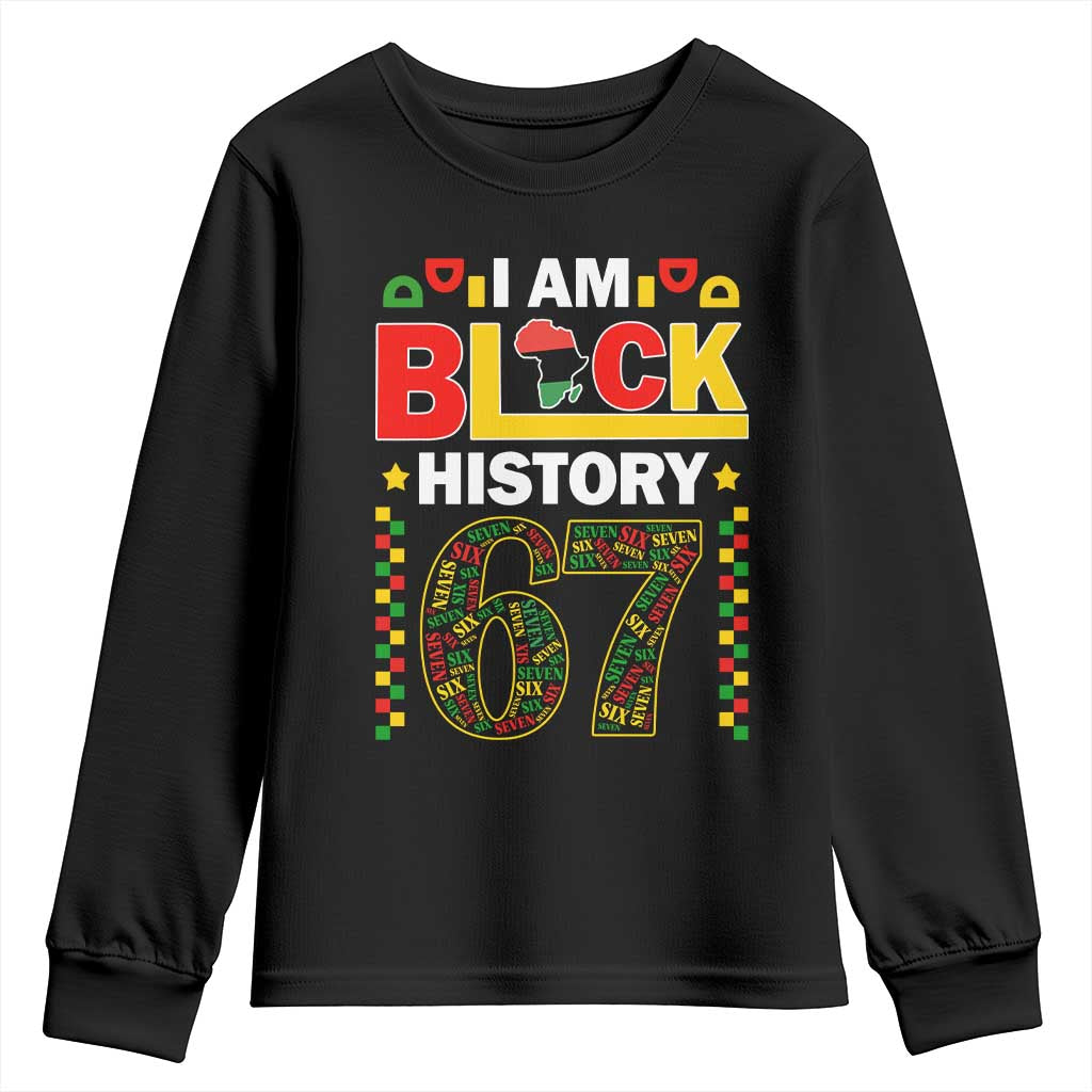 67 Meme Black History Month Youth Sweatshirt African American Pride