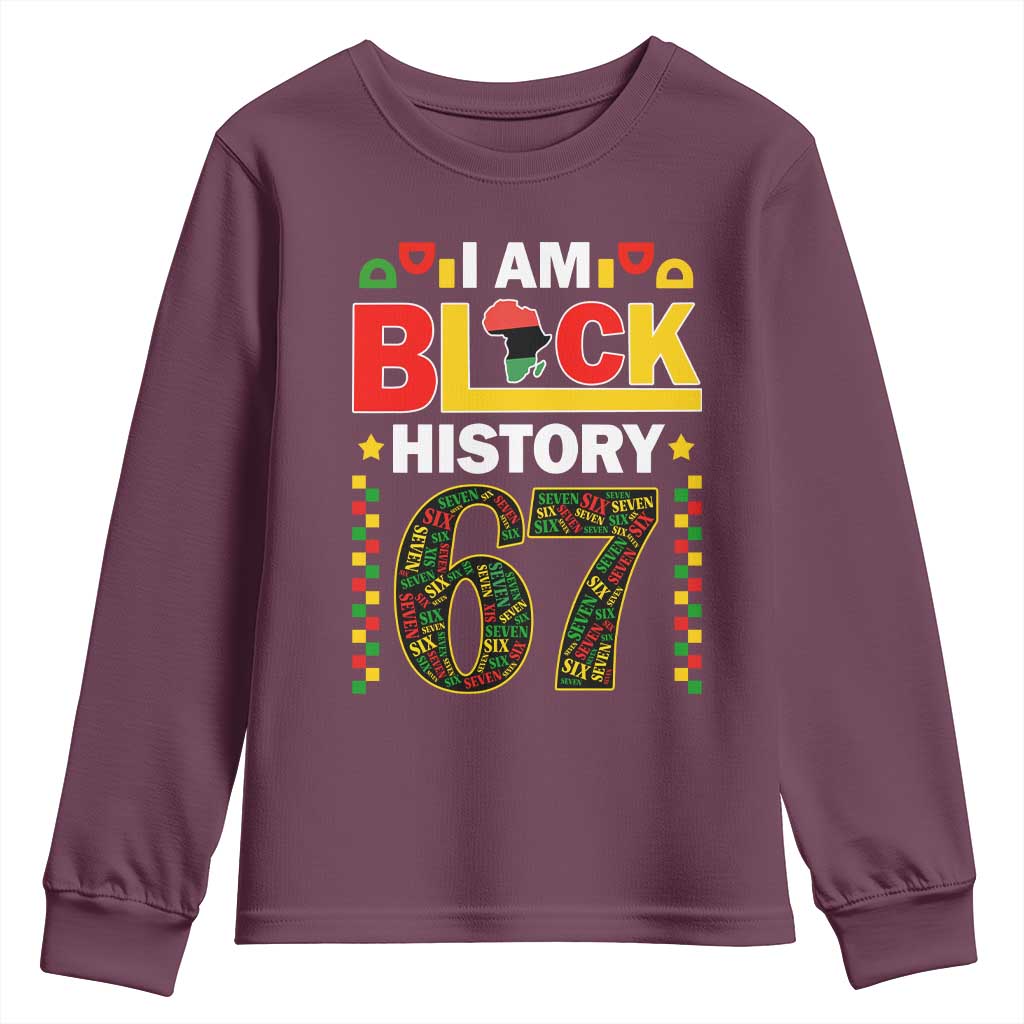 67 Meme Black History Month Youth Sweatshirt African American Pride