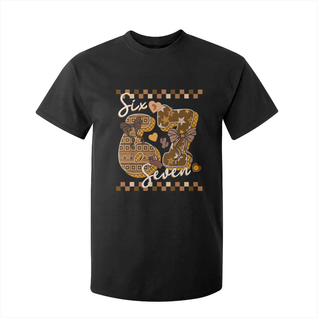 Funny African American Melanin Gift T Shirt For Kid Six Seven Meme