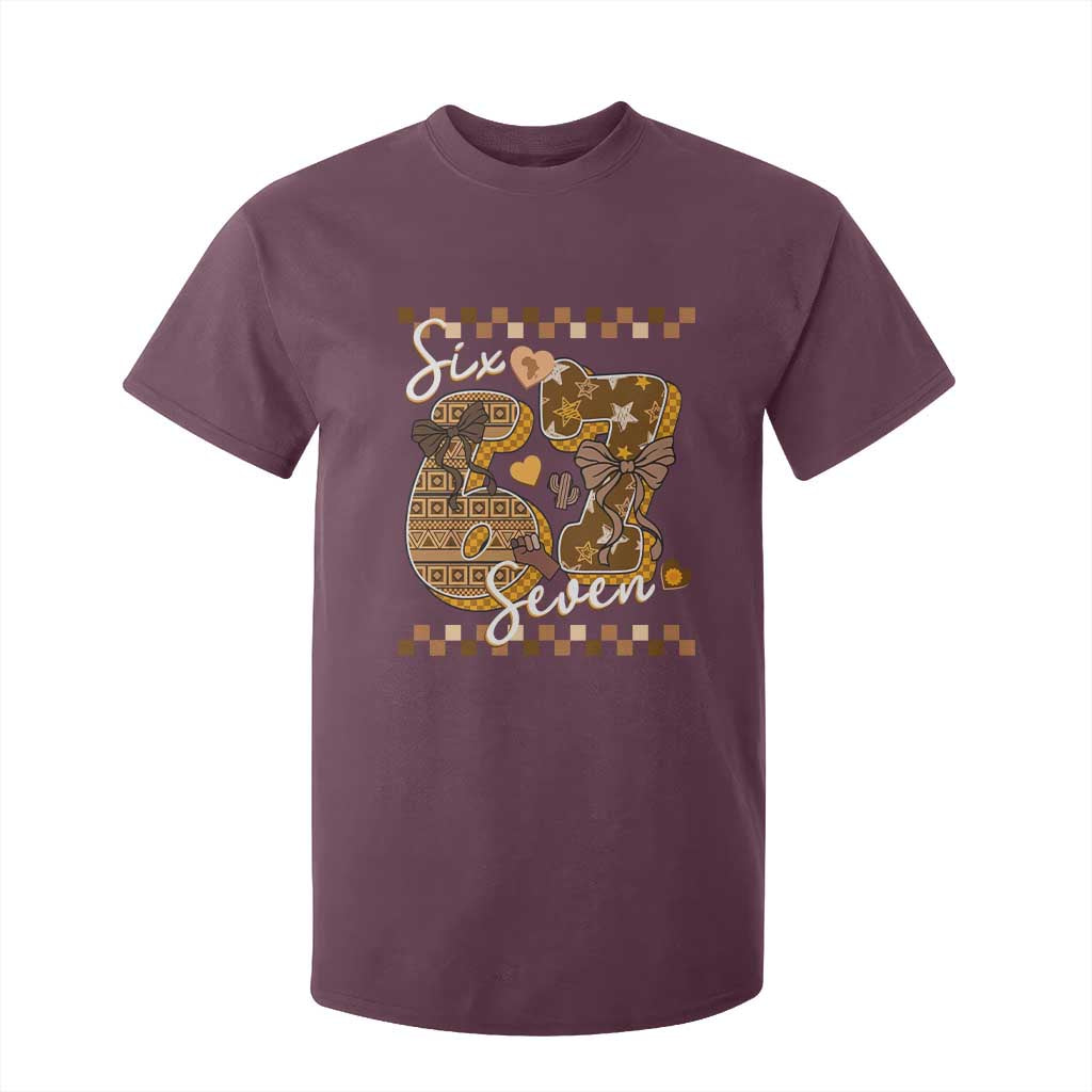 Funny African American Melanin Gift T Shirt For Kid Six Seven Meme