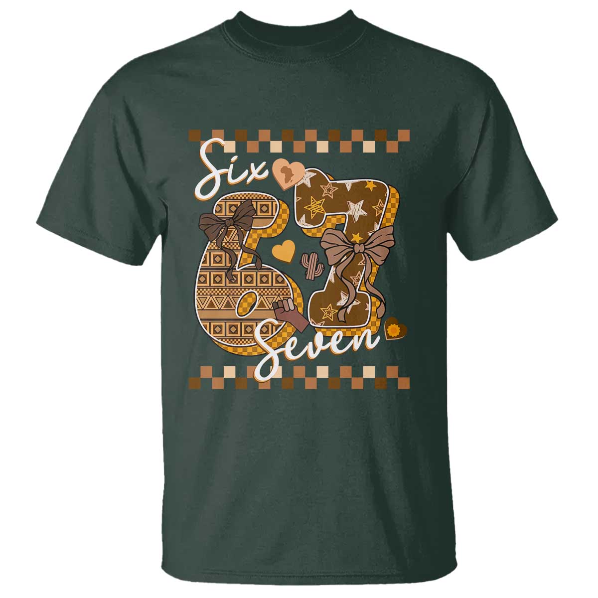 Funny African American Melanin Gift T Shirt Six Seven Meme