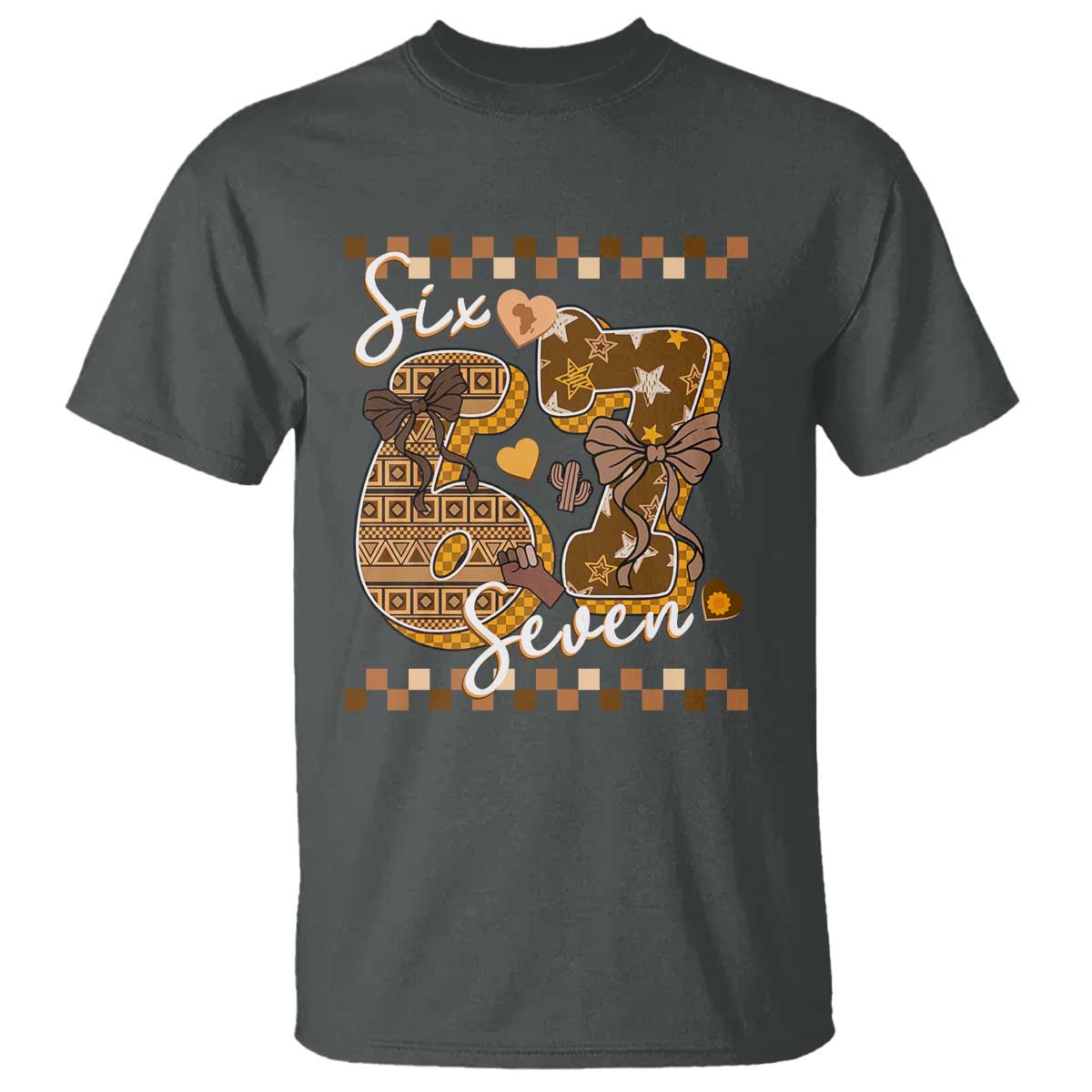 Funny African American Melanin Gift T Shirt Six Seven Meme