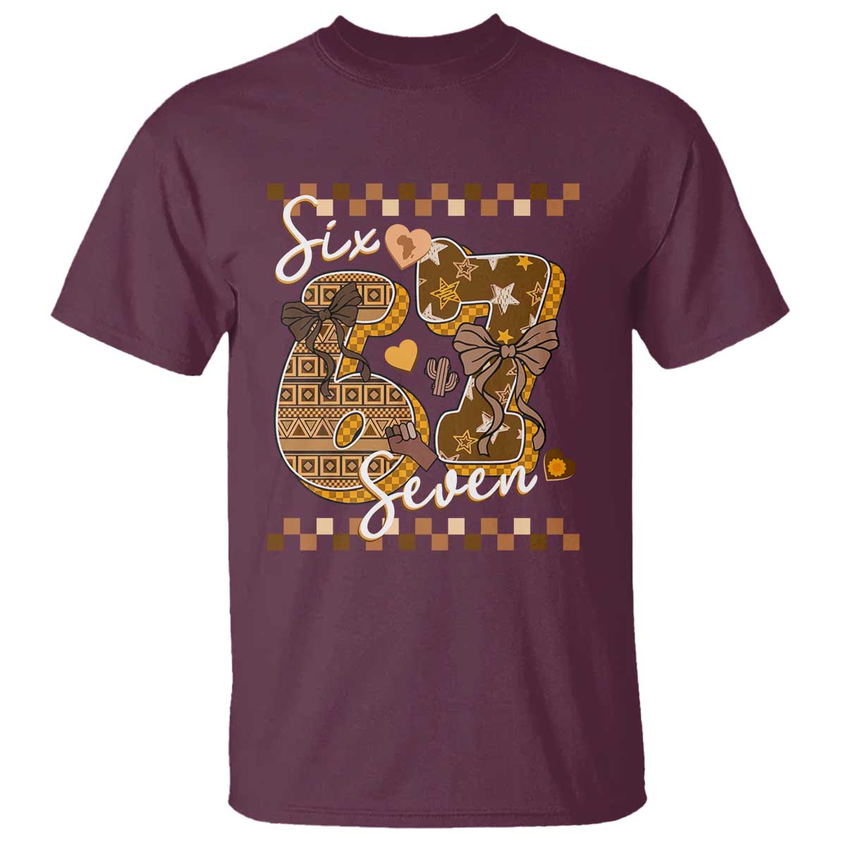 Funny African American Melanin Gift T Shirt Six Seven Meme