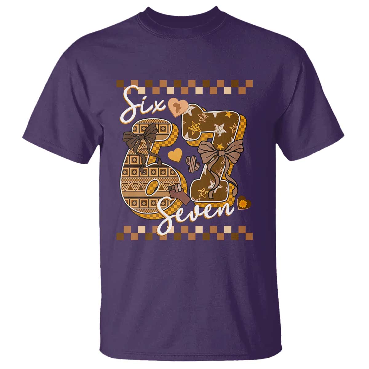 Funny African American Melanin Gift T Shirt Six Seven Meme