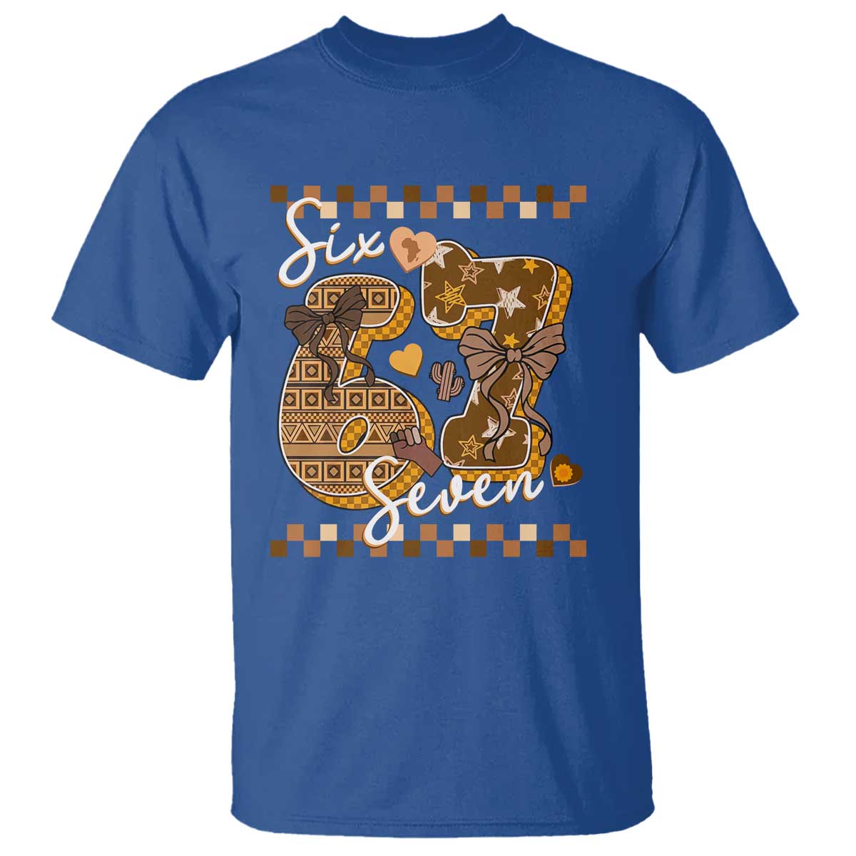 Funny African American Melanin Gift T Shirt Six Seven Meme
