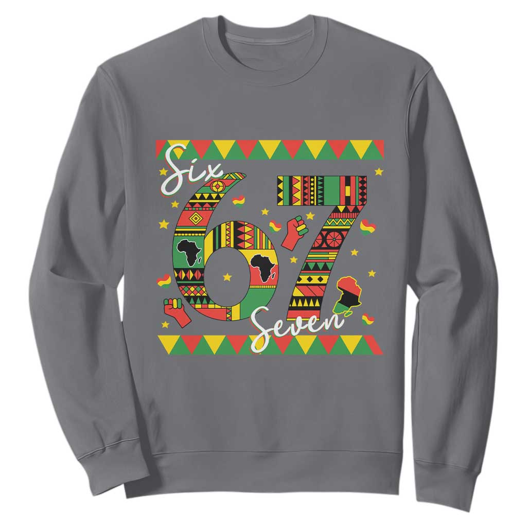 Funny Six Seven Meme Sweatshirt Pan African Culture Gift