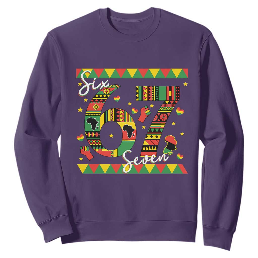 Funny Six Seven Meme Sweatshirt Pan African Culture Gift