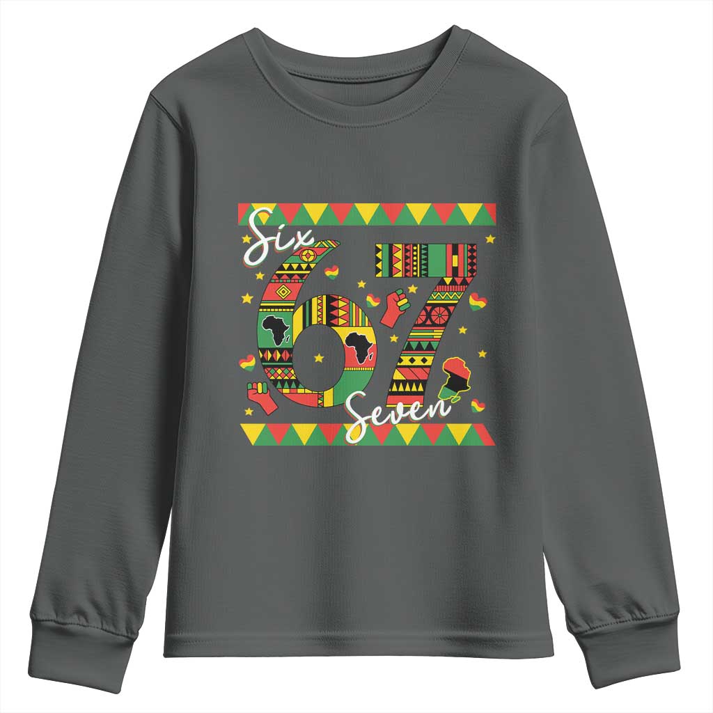 Funny Six Seven Meme Youth Sweatshirt Pan African Culture Gift