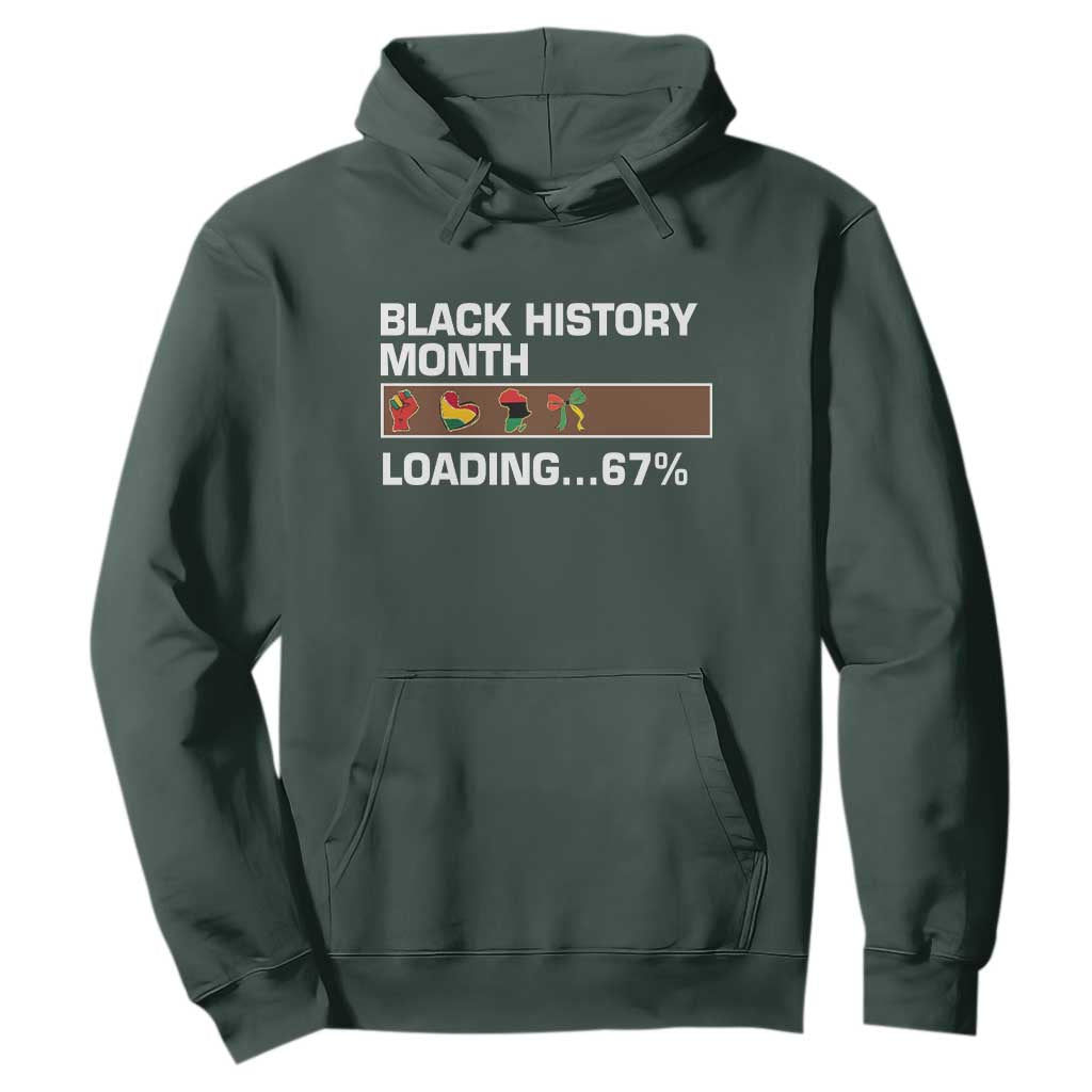 Funny Black History Month Loading Hoodie Six Seven Meme