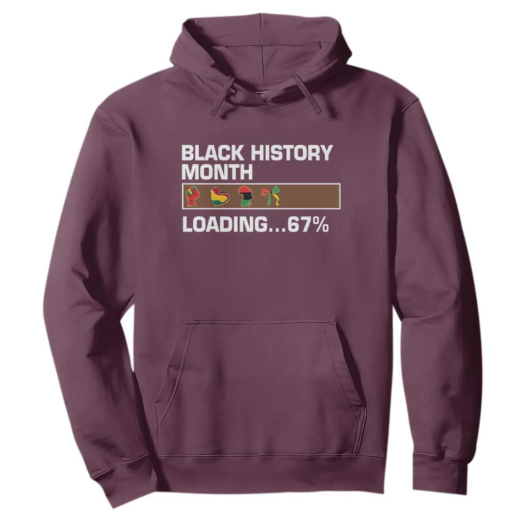 Funny Black History Month Loading Hoodie Six Seven Meme