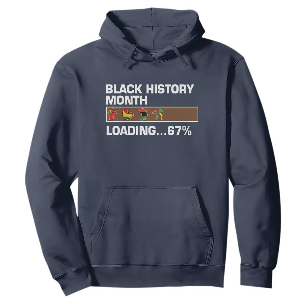 Funny Black History Month Loading Hoodie Six Seven Meme