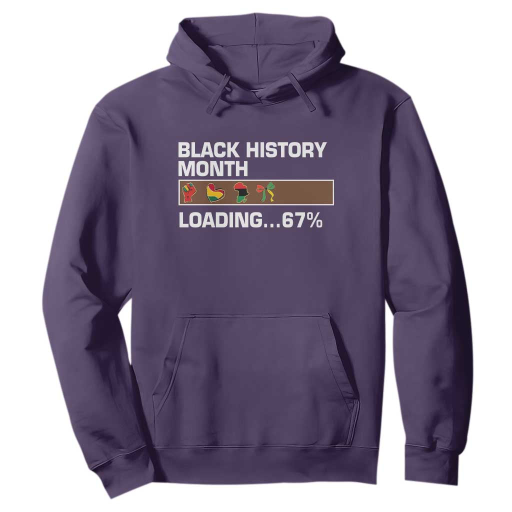 Funny Black History Month Loading Hoodie Six Seven Meme