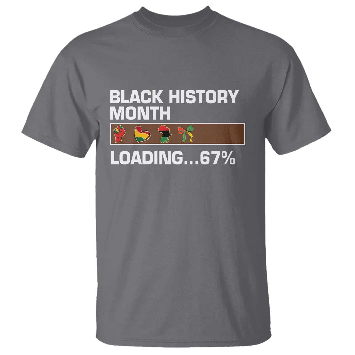 Funny Black History Month Loading T Shirt Six Seven Meme