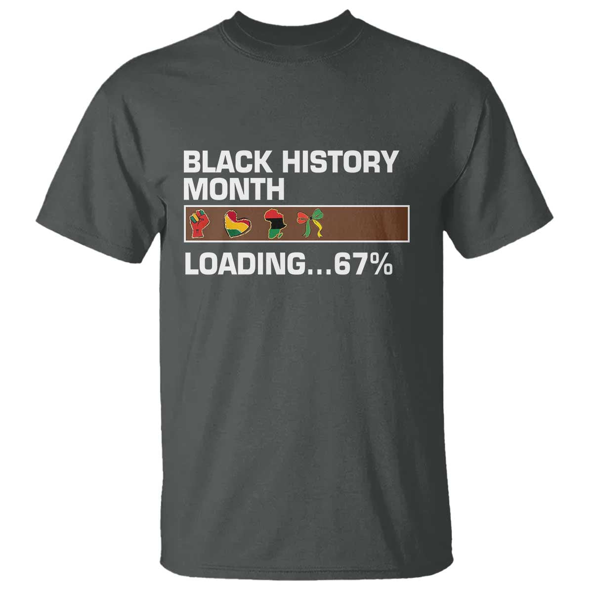 Funny Black History Month Loading T Shirt Six Seven Meme