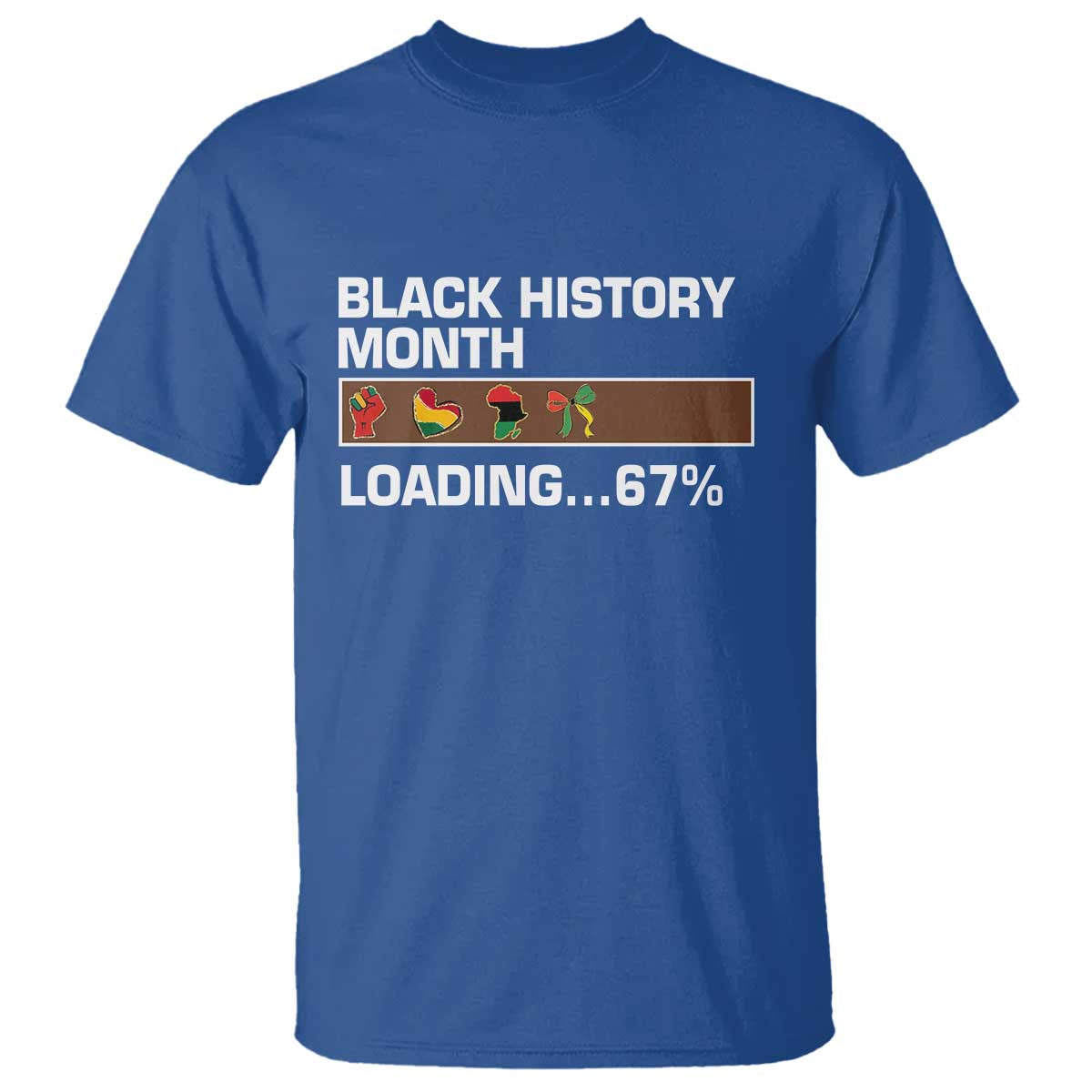Funny Black History Month Loading T Shirt Six Seven Meme
