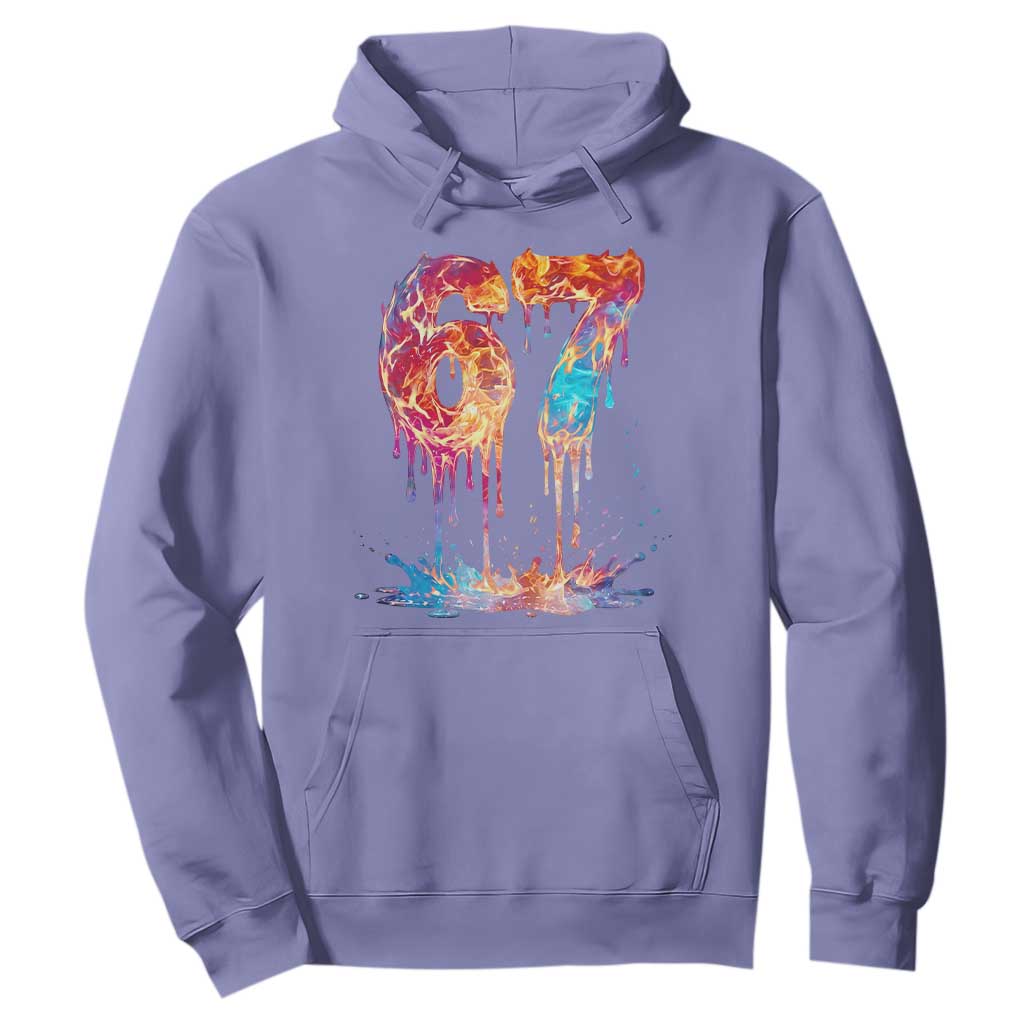 Burning Six Seven Hoodie Drip Fire Flame Meme