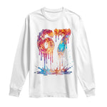 Burning Six Seven Long Sleeve Shirt Drip Fire Flame Meme