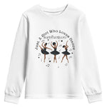 African American Ballet Dancer Youth Sweatshirt Just A Girl Who Loves Dance - African Pride