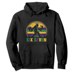 Funny Mardi Gras Bigfoot Hoodie Six Seven Meme