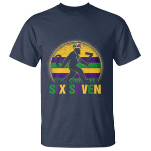 Funny Mardi Gras Bigfoot T Shirt Six Seven Meme