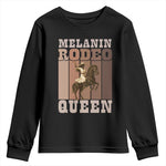 African American Cowgirl Youth Sweatshirt Melanin Rodeo Queen Western Country - African Pride