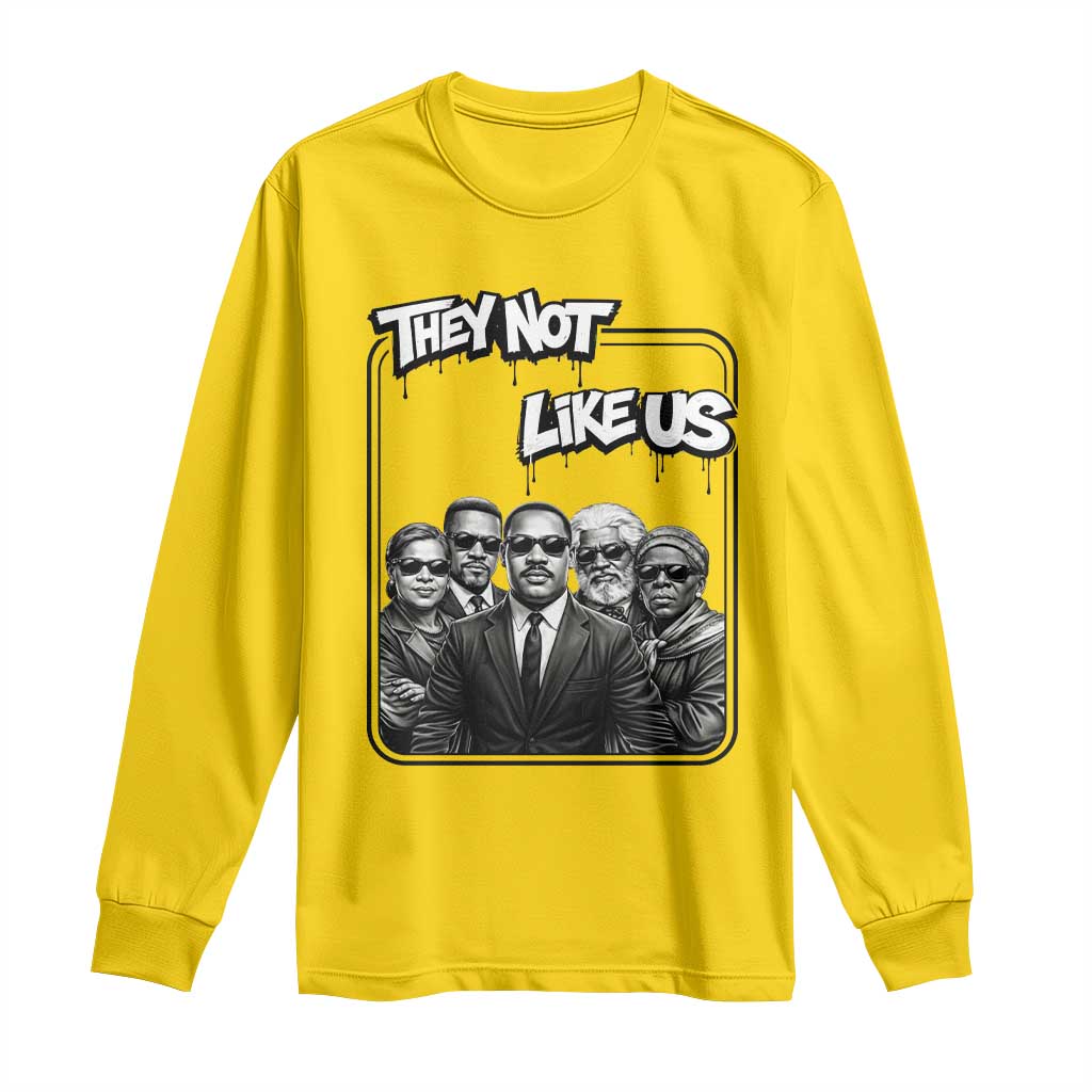 Vintage African American Heroes Long Sleeve Shirt They Not Like Us