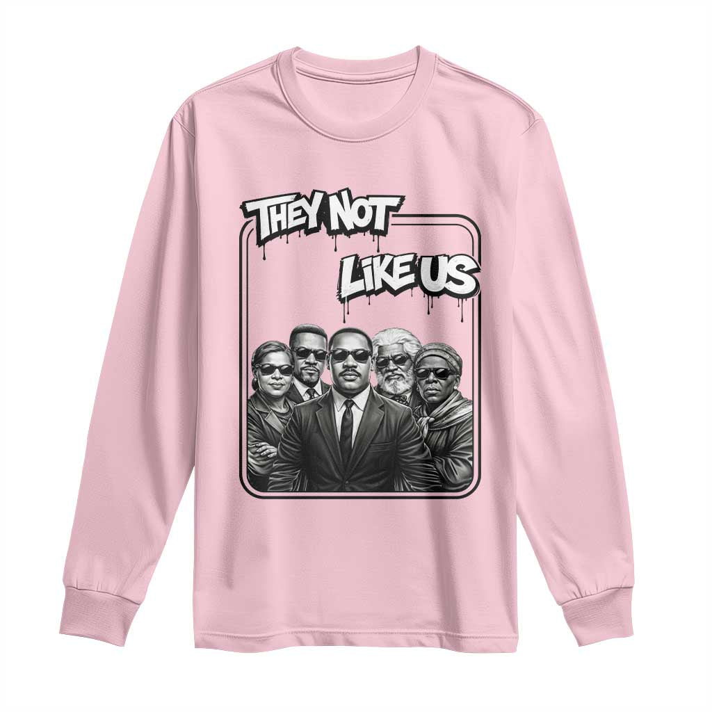 Vintage African American Heroes Long Sleeve Shirt They Not Like Us