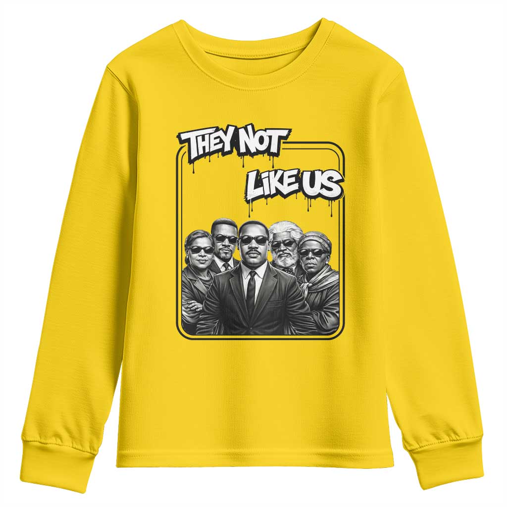 Vintage African American Heroes Youth Sweatshirt They Not Like Us