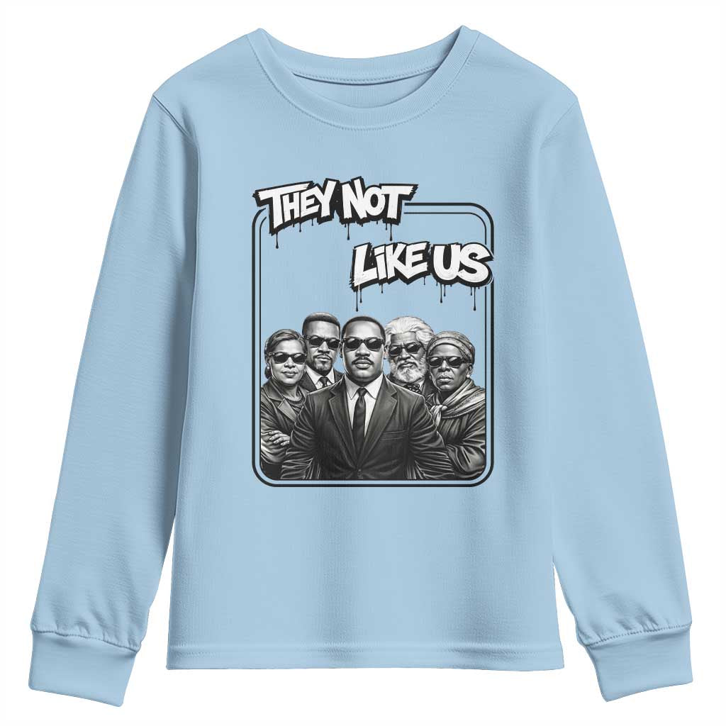Vintage African American Heroes Youth Sweatshirt They Not Like Us